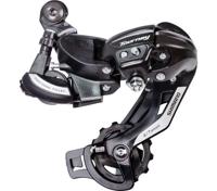 Achterderailleur 6/7-speed Shimano Tourney TY500 - directe montage (D-Type) - zwart