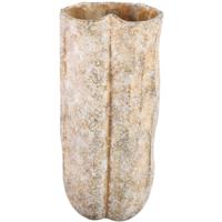 PTMD bloempot roddie hoog m creme 49 cm | 2 stuks