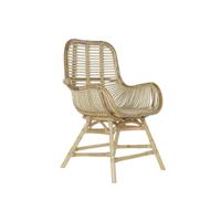 Trädgårdsstol DKD Home Decor Multicolour Natuurlijk Rotan 61 x 58 x 92 cm 62 x 62 x 92 cm