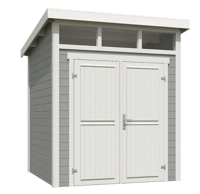 Blokhut Kibo 1 200x200 Platinum Grey-Wit - Outdoor life