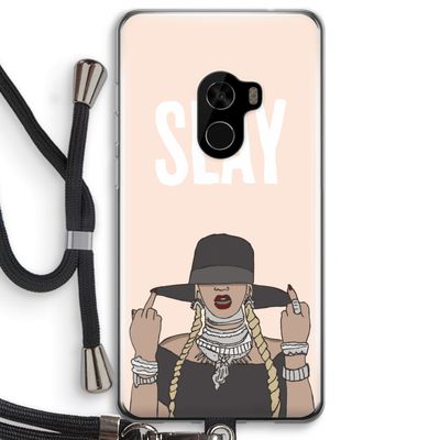 Slay All Day: Xiaomi Mi Mix 2 Transparant Hoesje met koord