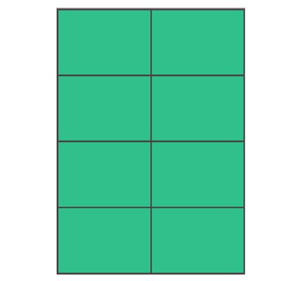 Groene A4 etiketten 105 x 74 mm 100 vel Sorex