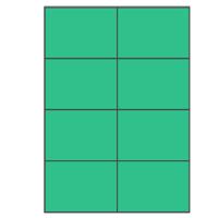 Groene A4 etiketten 105 x 74 mm 100 vel Sorex Groene A4 etiketten 105 x 74 mm 100 vel Sorex