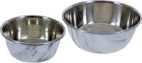 Eetbak hond RVS deco marmer 950 ml - Gebr de boon