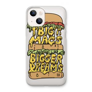 Big Macs Bigger Dreams: iPhone 13 mini Transparant Hoesje