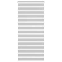 VidaXL Zebra rolgordijn 95x230 cm stofbreedte 90,9 cm lichtgrijs