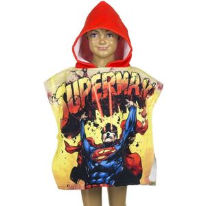 Superman badcape met rode capuchon   -