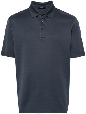 Herno polo en coton - Bleu