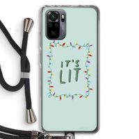 It's Lit: Xiaomi Redmi Note 10 Pro Transparant Hoesje met koord