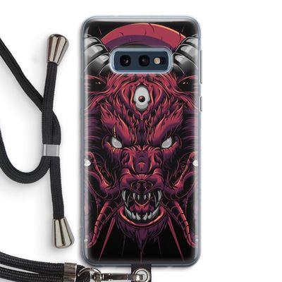 Hell Hound and Serpents: Samsung Galaxy S10e Transparant Hoesje met koord