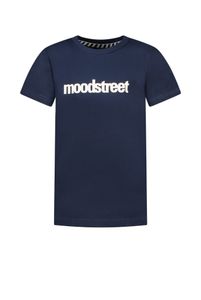 Moodstreet Jongens t-shirt logo - Marine blauw