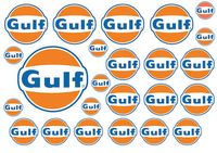 Gulf stickervel - A5