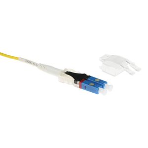 ACT 0,25 meter Singlemode 9/125 OS2 Polarity Twist patchkabel met LC connectoren