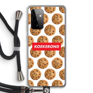Koekerond: Samsung Galaxy A72 5G Transparant Hoesje met koord