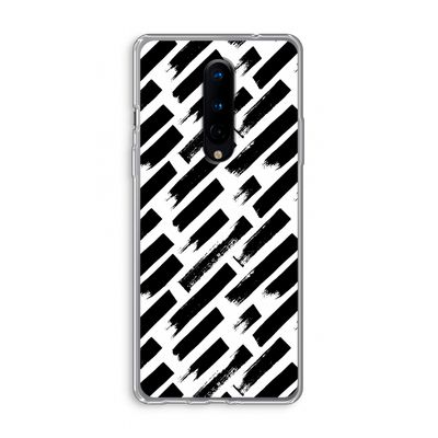 Zwarte vegen: OnePlus 8 Transparant Hoesje