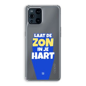 Laat de zon in je hart: Oppo Find X3 Pro Transparant Hoesje
