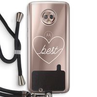 Best heart pastel: Motorola Moto G6 Transparant Hoesje met koord