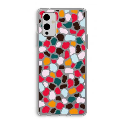 Colored Giraffe: OnePlus 9 Transparant Hoesje