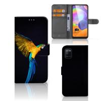 Samsung Galaxy A31 | Telefoonhoesje | Met pasjeshouder | Papegaai
