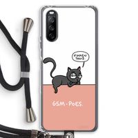 GSM poes: Sony Sony Xperia 10 III Transparant Hoesje met koord