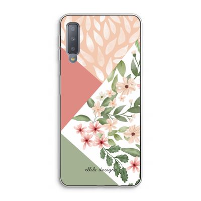 Sweet heaven geometrics: Samsung Galaxy A7 (2018) Transparant Hoesje