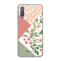 Sweet heaven geometrics: Samsung Galaxy A7 (2018) Transparant Hoesje