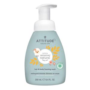 Attitude Sensitive Baby 2in1 schuimende shampoo & body wash