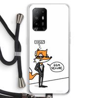 GSM secure: Oppo A95 5G Transparant Hoesje met koord