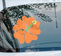 Autosticker Hibiscus bloem