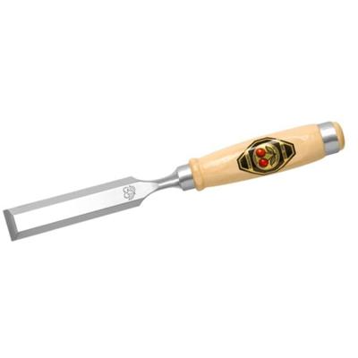 Kirschen Steekbeitel | snedeb. 12mm + 2 stalen klemgereedsch. | heft van wit beukenhout Ulm vorm | 1 stuk - 1001012 1001012
