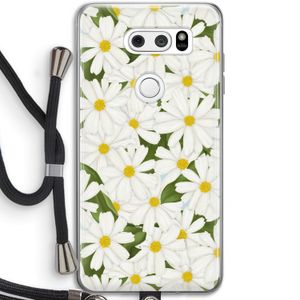 Summer Daisies: LG V30 Transparant Hoesje met koord