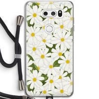 Summer Daisies: LG V30 Transparant Hoesje met koord