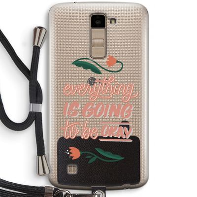 Optimistic flower girl: LG K10 (2016) Transparant Hoesje met koord