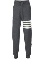 Thom Browne pantalon de jogging à détails rayés - Gris