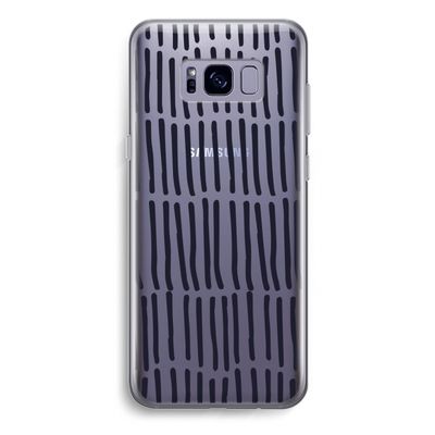 Moroccan stripes: Samsung Galaxy S8 Plus Transparant Hoesje