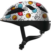 Abus helm smooty 2.0 wit smiley s 45-50 cm Abus helm smooty 2.0 wit smiley s 45-50 cm