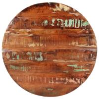 Tafelblad rond 90x3,8 cm massief gerecycled hout