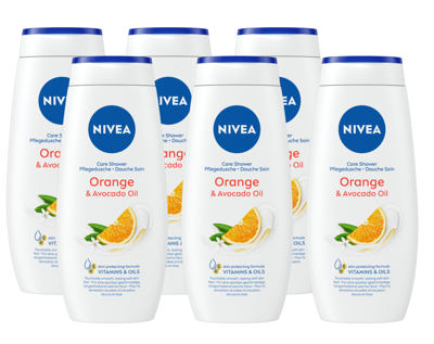 Nivea Orange & Avocado Oil Care Shower Multiverpakkingen Nivea Orange & Avocado Oil Care Shower Multiverpakkingen