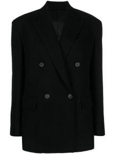 Juun.J blazer en laine à revers pointus - Noir