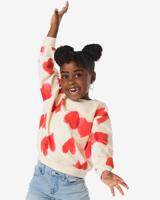 HEMA Kindersweater Hartjes Ecru (ecru)