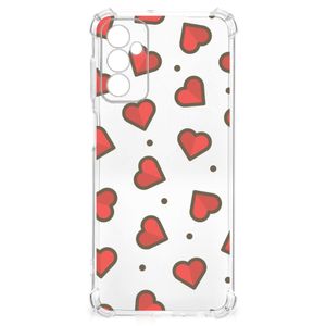 Samsung Galaxy M13 4G | M23 Doorzichtige Silicone Hoesje Hearts