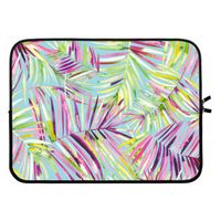 Tropical Palms Blue: Laptop sleeve 15 inch