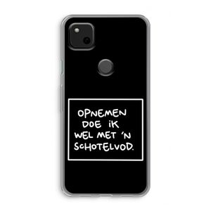 Schotelvod: Google Pixel 4a Transparant Hoesje