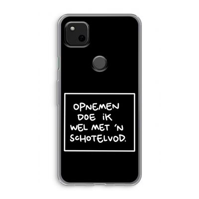 Schotelvod: Google Pixel 4a Transparant Hoesje