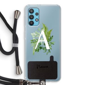 Green Brush: Samsung Galaxy A32 4G Transparant Hoesje met koord