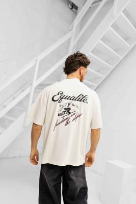 Equalité Max Boxy T-Shirt Heren Gebroken Wit - Maat S - Kleur: Gebroken Wit | Soccerfanshop