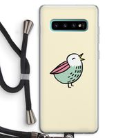 Birdy: Samsung Galaxy S10 Plus Transparant Hoesje met koord