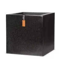 Capi Pot vierkant 40x40x40 cm zwart - thumbnail
