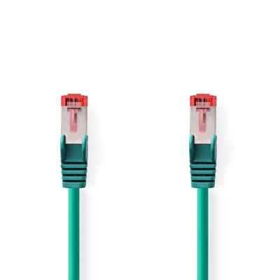 Nedis CAT6 Netwerkkabel | RJ45 Male | RJ45 Male | S/FTP | 10.0 m | Rond | LSZH | Groen | Label - CCGL85221GN100