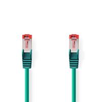 Nedis CAT6 Netwerkkabel | RJ45 Male | RJ45 Male | S/FTP | 10.0 m | Rond | LSZH | Groen | Label - CCGL85221GN100